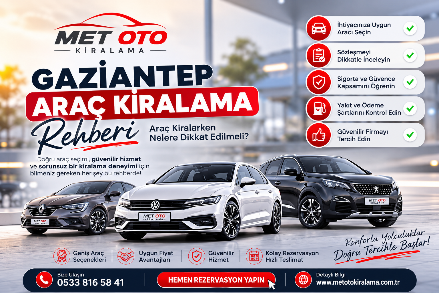Gaziantep Araç Kiralama Rehberi Araç Kiralarken Nelere Dikkat Edilmeli